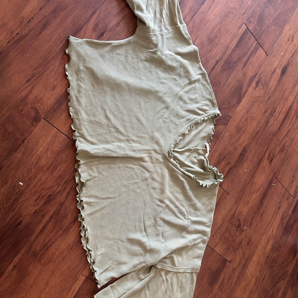 Altar'd State Cream Long Sleeve Top